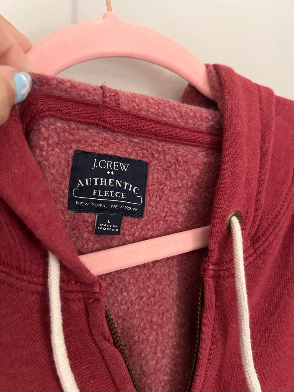 J. Crew Navy Pullover, Gray Cardigan & Red Zip Hoodie Set